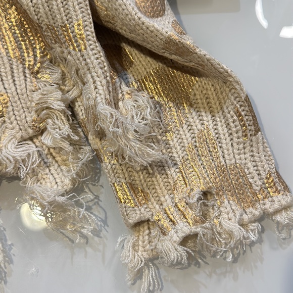 NWT Amoli Animal Print Ribbed Trim Distressed Sweater - Picture 8 of 9